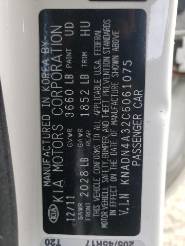 Photo 10 from auction – 2012 KIA RIO EX with VIN KNADN4A32C6061075