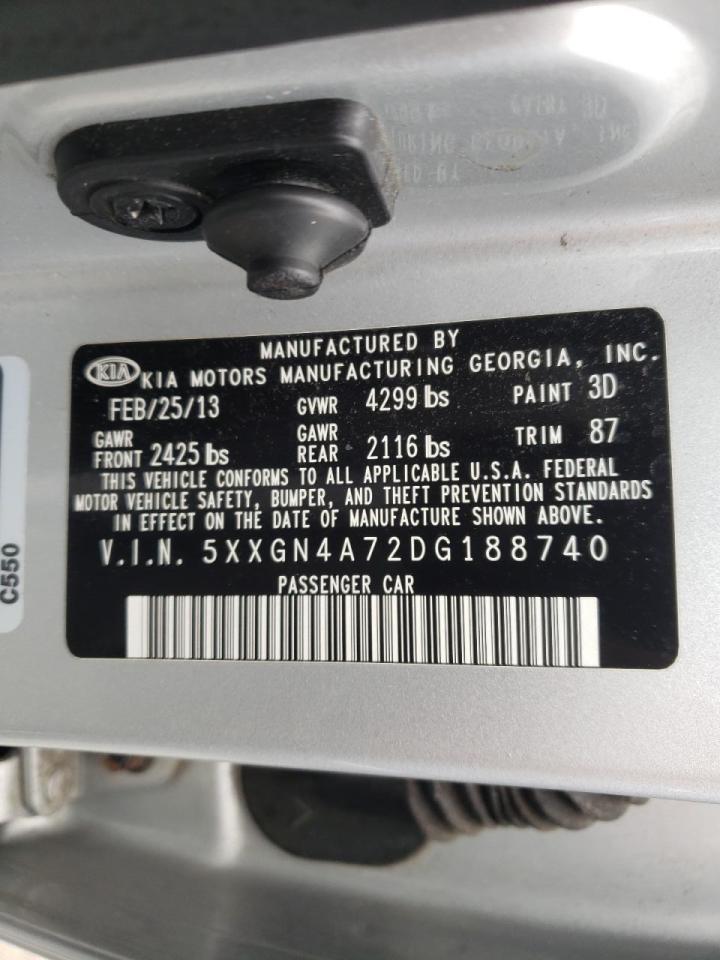 Photo 10 from auction – 2013 KIA OPTIMA EX with VIN 5XXGN4A72DG188740