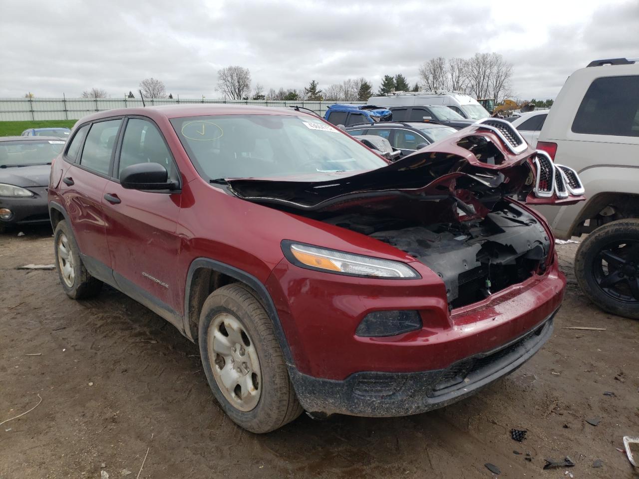 JEEP CHEROKEE S 2014 with VIN 1C4PJMAB1EW140257 - Photo from auction