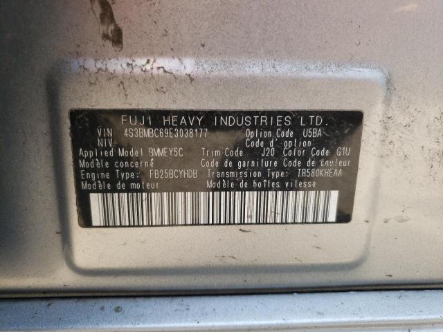 Photo 10 from auction – 2014 SUBARU LEGACY 2.5 with VIN 4S3BMBC69E3038177