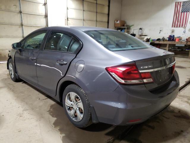 Photo 3 from auction – 2014 HONDA CIVIC LX with VIN 19XFB2F54EE027073
