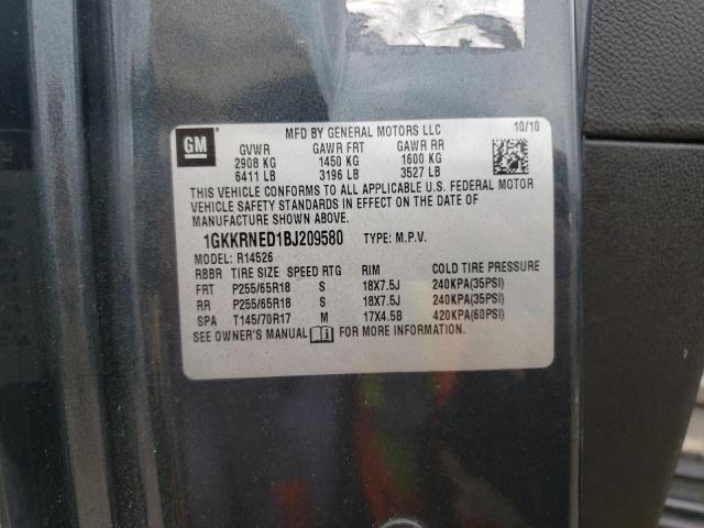 Photo 10 from auction – 2011 GMC ACADIA with VIN 1GKKRNED1BJ209580