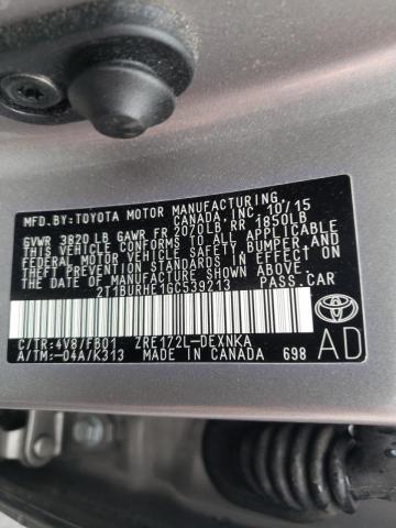 Photo 10 from auction – 2016 TOYOTA COROLLA L with VIN 2T1BURHE1GC539213