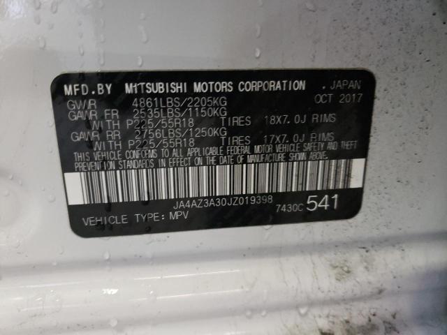 Photo 10 from auction – 2018 MITSUBISHI OUTLANDER with VIN JA4AZ3A30JZ019398