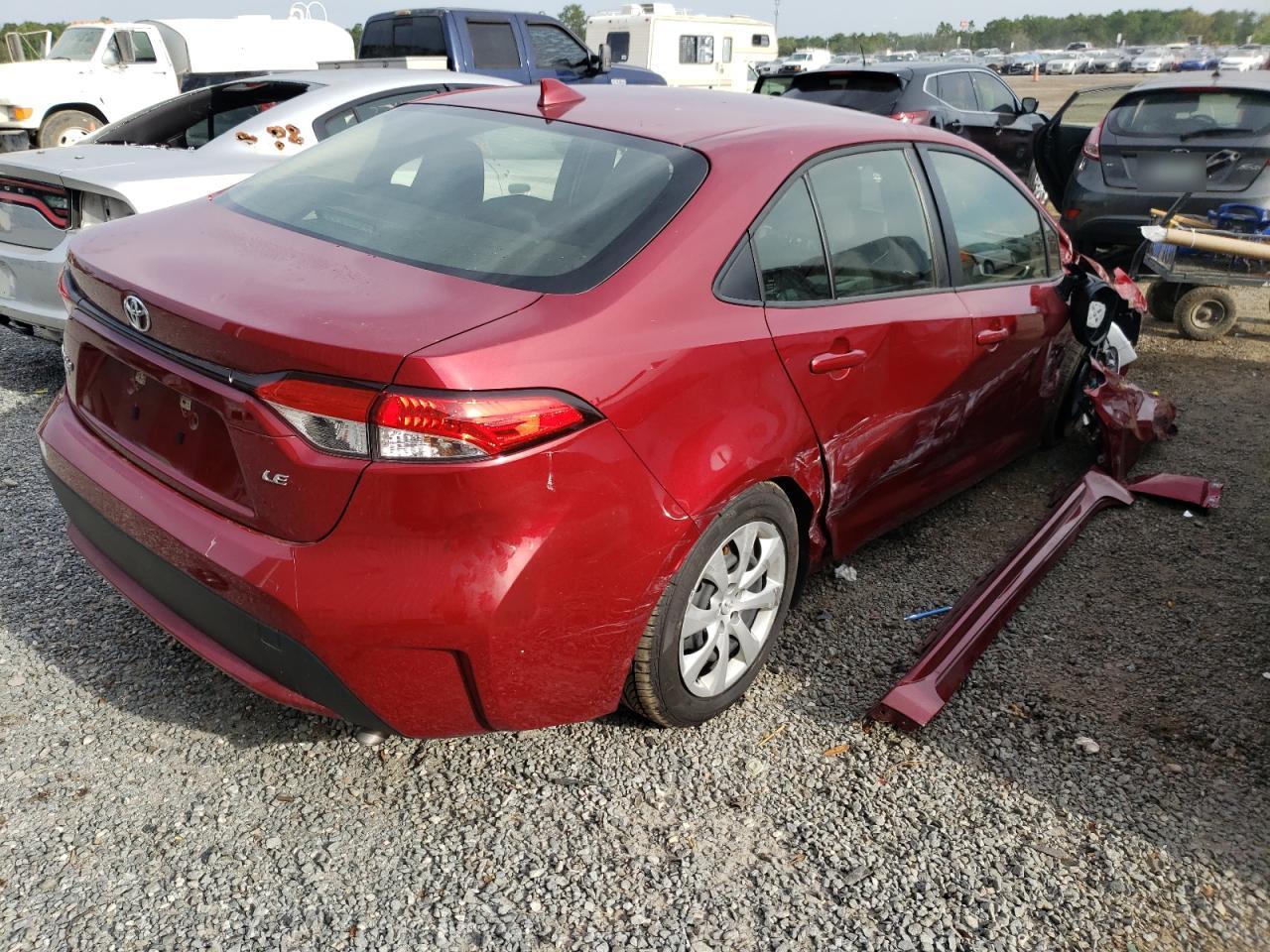 Photo 4 from auction – 2022 TOYOTA COROLLA LE with VIN JTDEPMAE4NJ193144