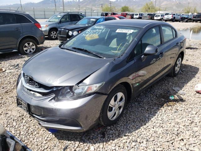 Photo 2 from auction – 2013 HONDA CIVIC LX with VIN 19XFB2F59DE026001