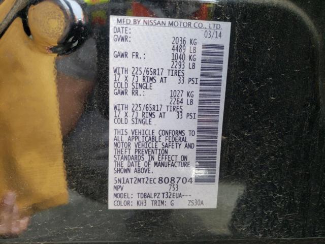 Photo 10 from auction – 2014 NISSAN ROGUE S with VIN 5N1AT2MT2EC808704