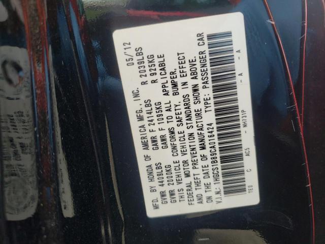 Photo 10 from auction – 2012 HONDA ACCORD EXL with VIN 1HGCS1B89CA016424