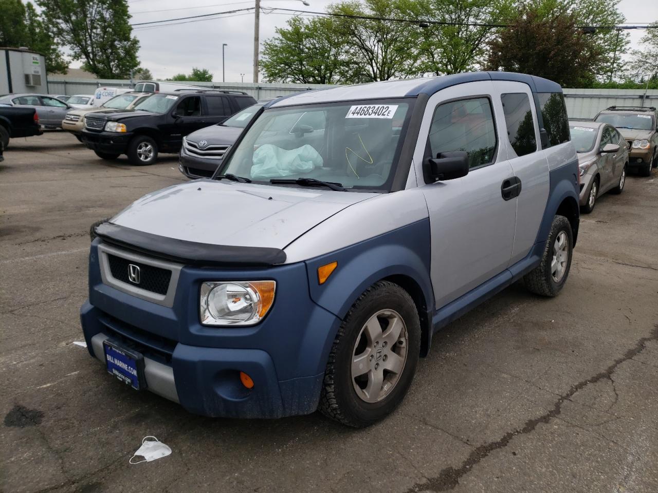 Photo 2 from auction – 2005 HONDA ELEMENT EX with VIN 5J6YH18625L012239