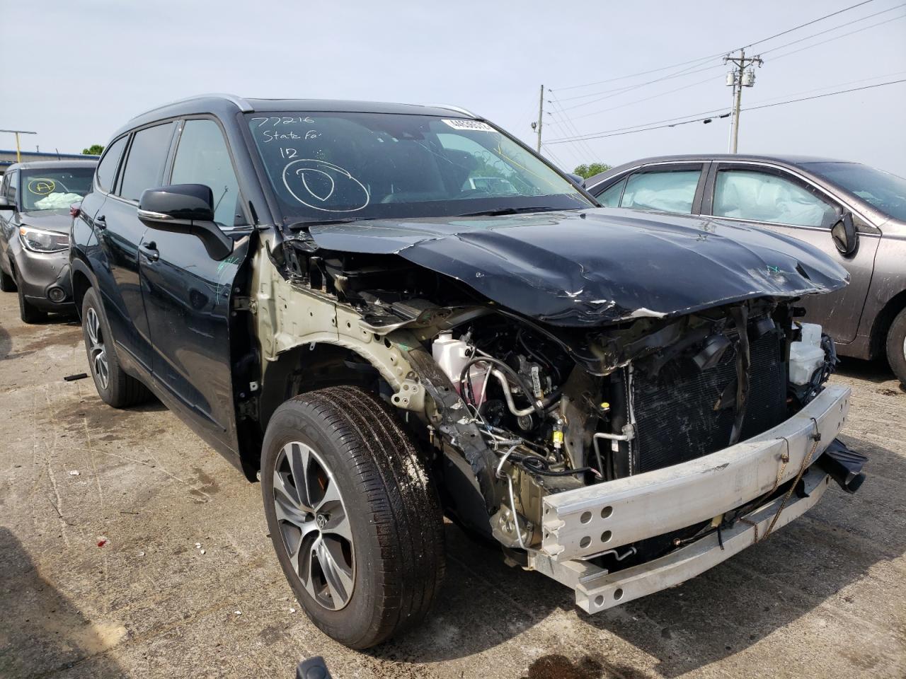 TOYOTA HIGHLANDER 2020 with VIN 5TDGZRBH3LS518102 - Photo from auction