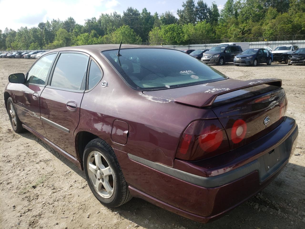 Photo 3 from auction – 2003 CHEVROLET IMPALA with VIN 2G1WH52K139209314