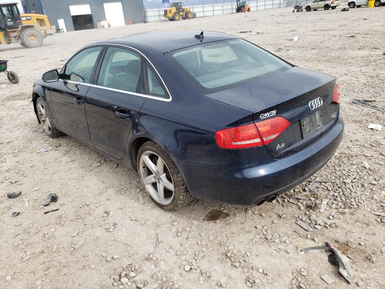 Photo 3 from auction – 2010 AUDI A4 PREMIUM with VIN WAUFFAFL7AN036205