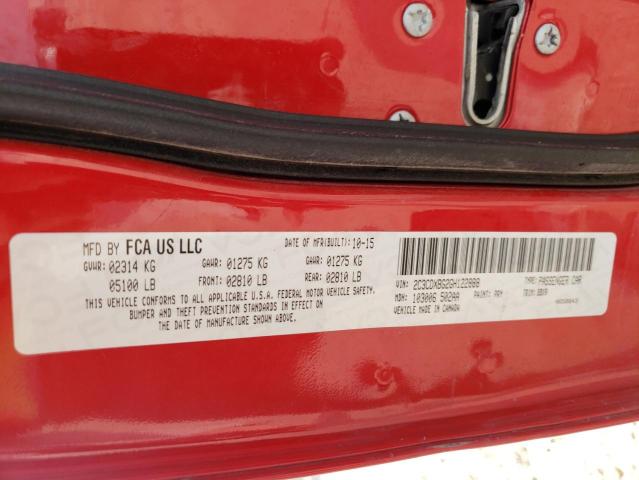 Photo 10 from auction – 2016 DODGE CHARGER SE with VIN 2C3CDXBG2GH122888