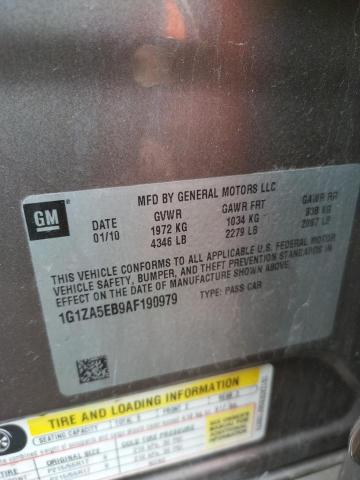 Photo 10 from auction – 2010 CHEVROLET MALIBU LS with VIN 1G1ZA5EB9AF190979