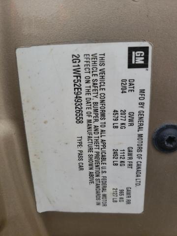 Photo 10 from auction – 2004 CHEVROLET IMPALA with VIN 2G1WF52E949326558