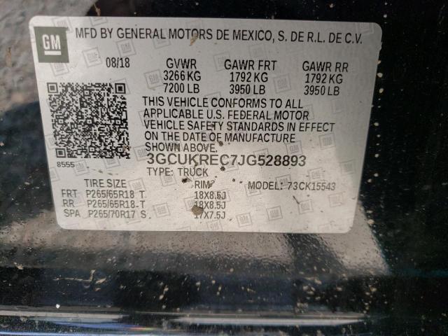 Photo 10 from auction – 2018 CHEVROLET SILVERADO with VIN 3GCUKREC7JG528893