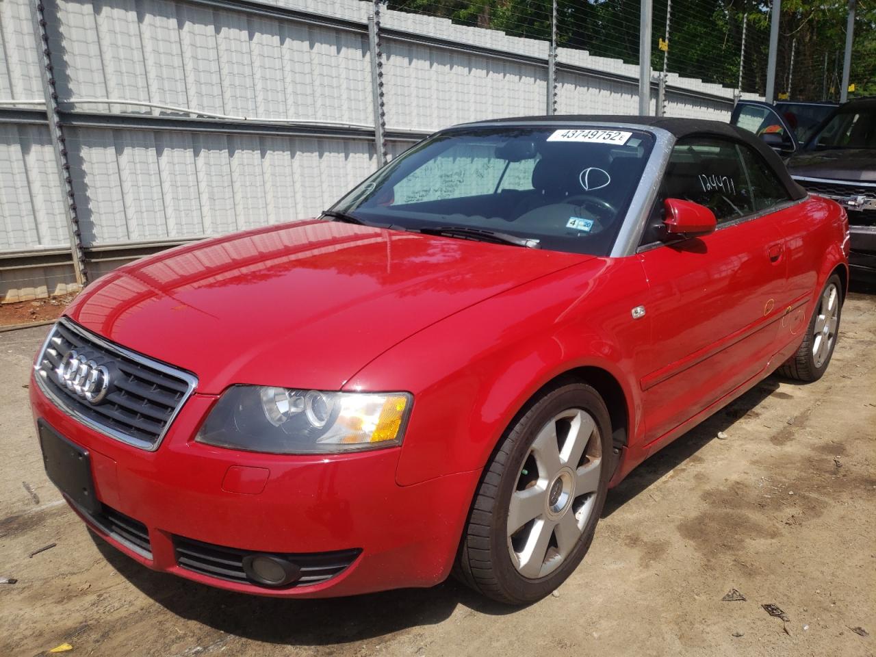 Photo 2 from auction – 2005 AUDI A4 QUATTRO with VIN WAUDT48H15K011057