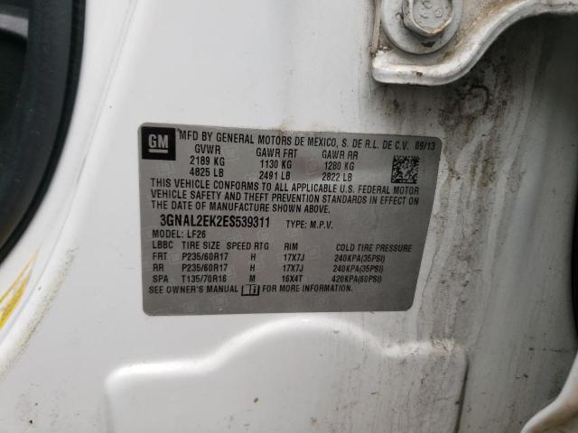 Photo 10 from auction – 2014 CHEVROLET CAPTIVA LS with VIN 3GNAL2EK2ES539311