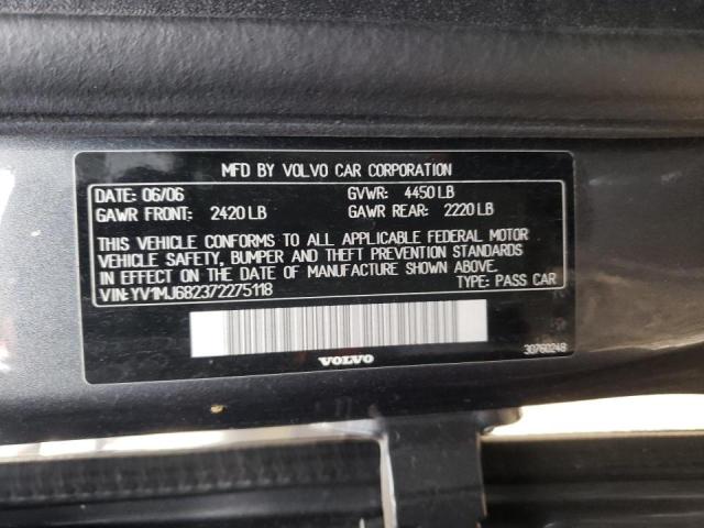 Photo 10 from auction – 2007 VOLVO V50 T5 with VIN YV1MJ682372275118
