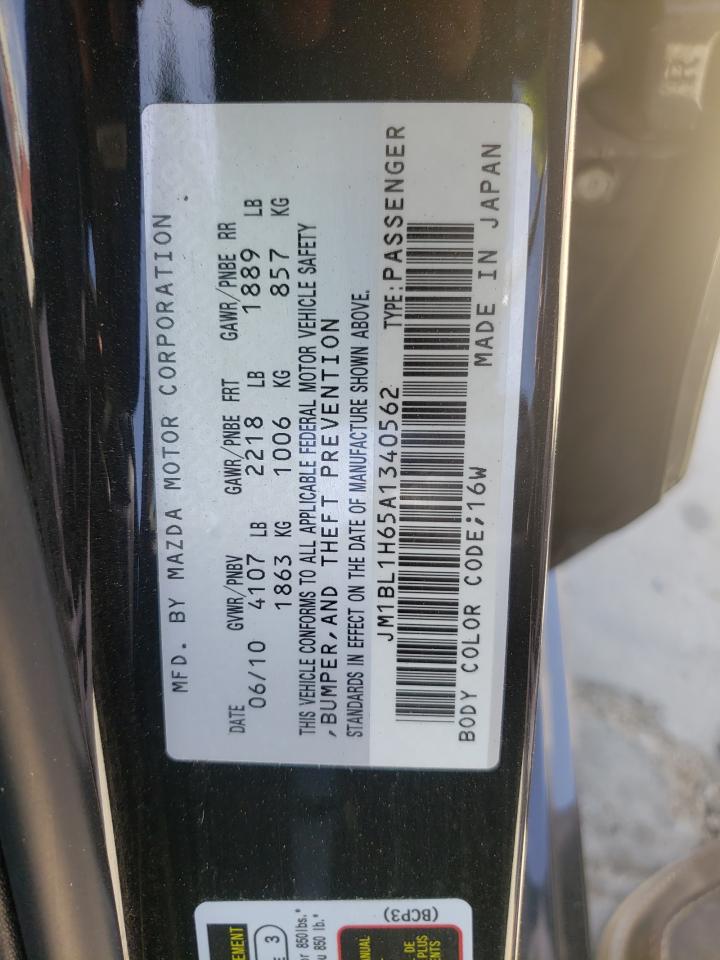 Photo 10 from auction – 2010 MAZDA 3 S with VIN JM1BL1H65A1340562