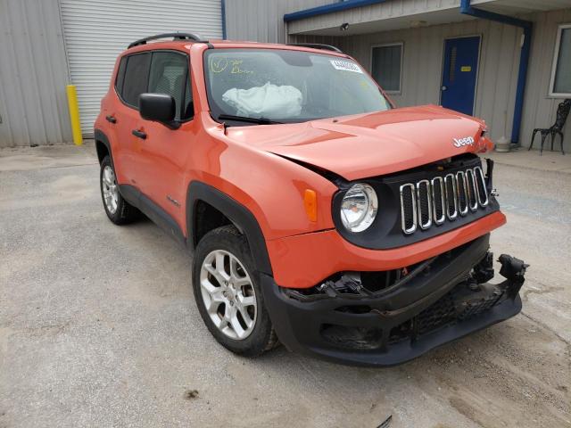 JEEP RENEGADE S 2017 with VIN ZACCJBAB6HPG39222 - Photo from auction
