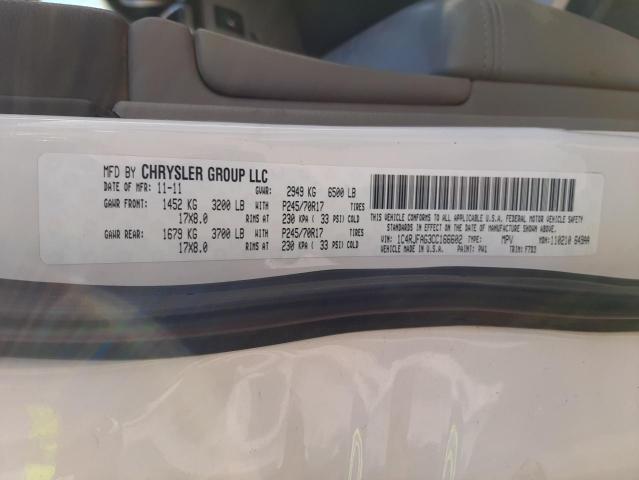 Photo 10 from auction – 2012 JEEP GRAND CHER with VIN 1C4RJFAG3CC166602