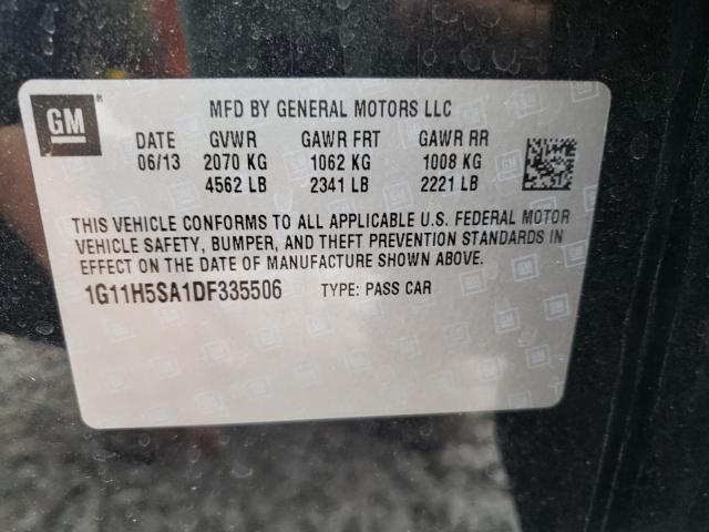 Photo 10 from auction – 2013 CHEVROLET MALIBU LTZ with VIN 1G11H5SA1DF335506