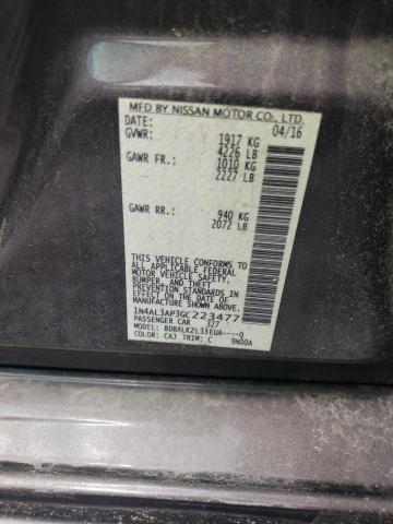 Photo 10 from auction – 2016 NISSAN ALTIMA 2.5 with VIN 1N4AL3AP3GC223477