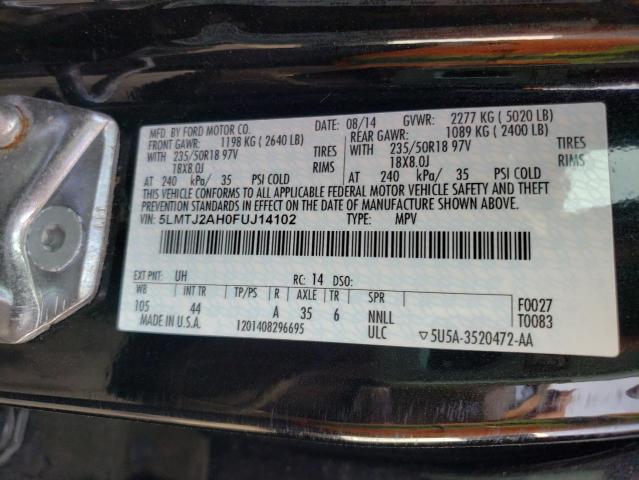 Photo 10 from auction – 2015 LINCOLN MKC with VIN 5LMTJ2AH0FUJ14102