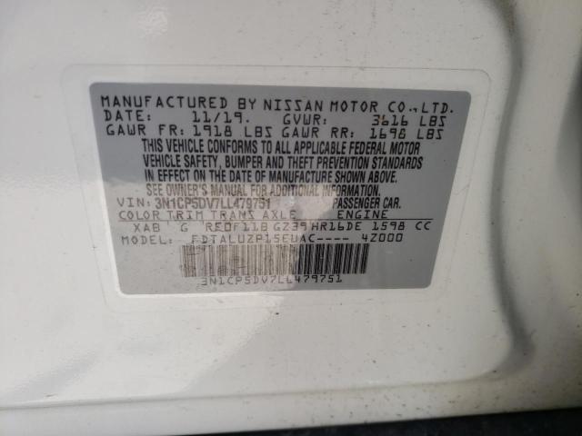 Photo 10 from auction – 2020 NISSAN KICKS SR with VIN 3N1CP5DV7LL479751