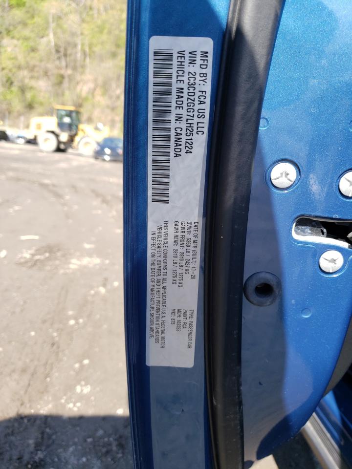 Photo 10 from auction – 2020 DODGE CHALLENGER with VIN 2C3CDZGG7LH251224