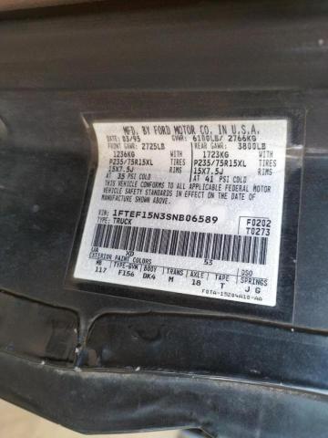 Photo 10 from auction – 1995 FORD F150 with VIN 1FTEF15N3SNB06589