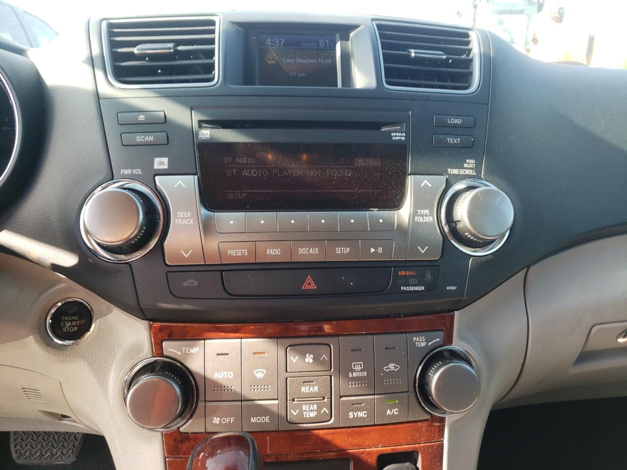 Photo 9 from auction – 2012 TOYOTA HIGHLANDER with VIN 5TDDK3EH6CS115988