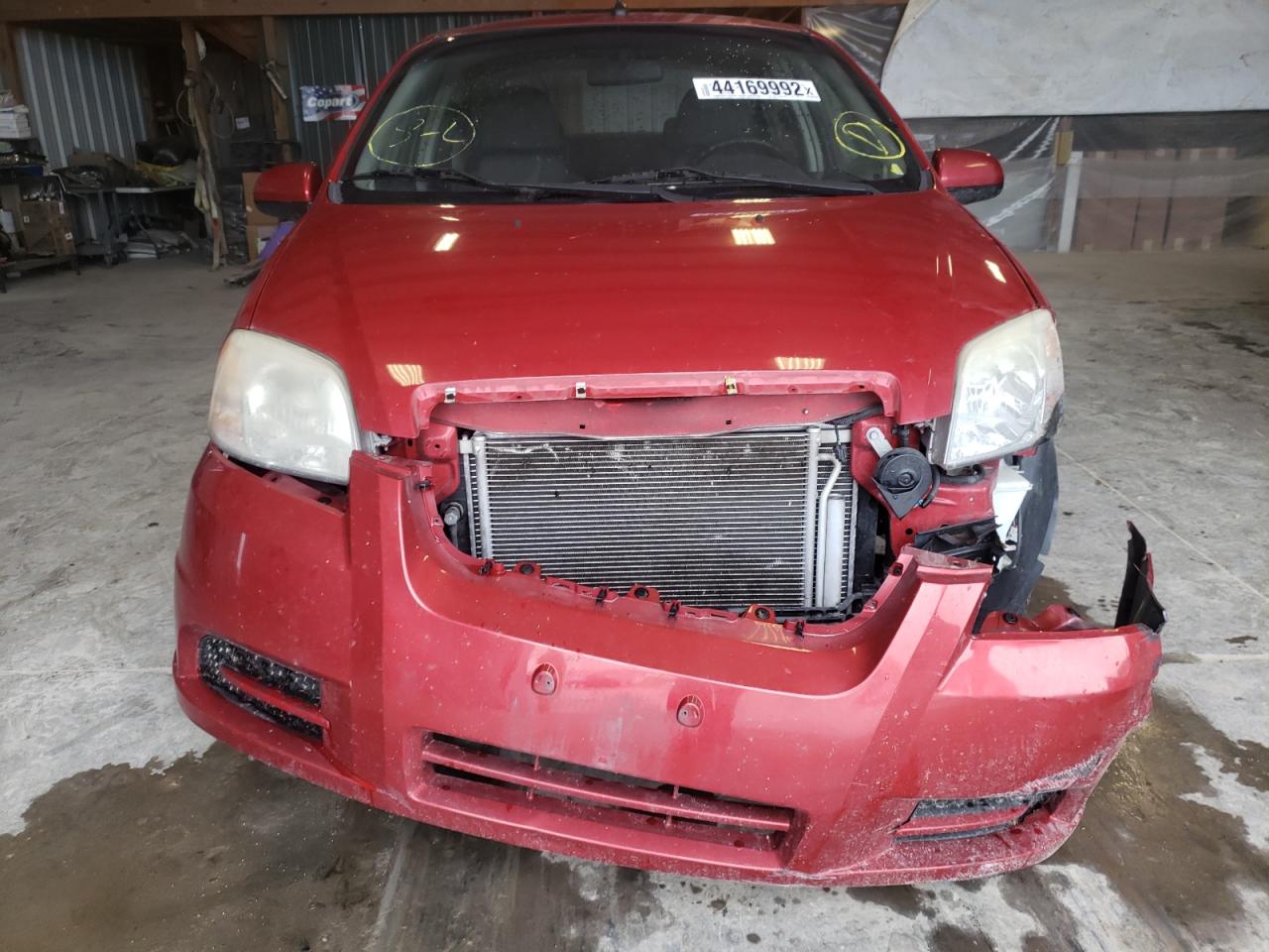 Photo 9 from auction – 2009 CHEVROLET AVEO LS with VIN KL1TD56EX9B634944