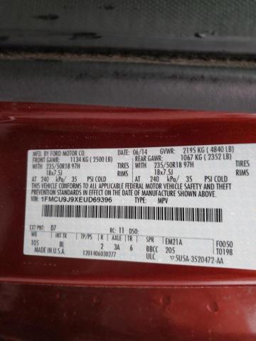 Photo 10 from auction – 2014 FORD ESCAPE TIT with VIN 1FMCU9J9XEUD69396