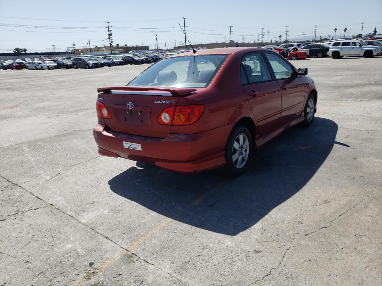 Photo 4 from auction – 2003 TOYOTA COROLLA with VIN 1NXBR32EX3Z042757