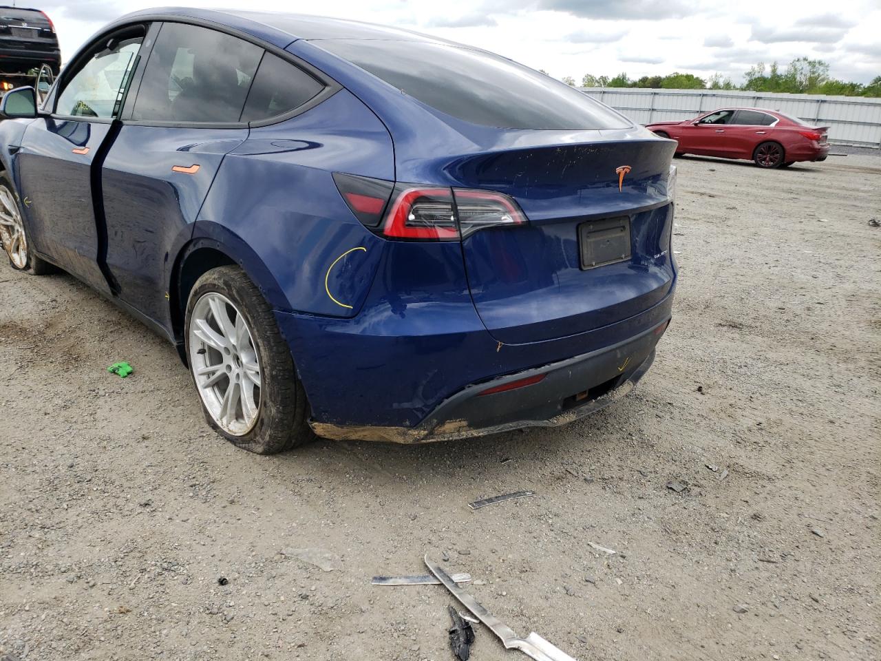 Photo 9 from auction – 2021 TESLA MODEL Y with VIN 5YJYGAEE1MF121426