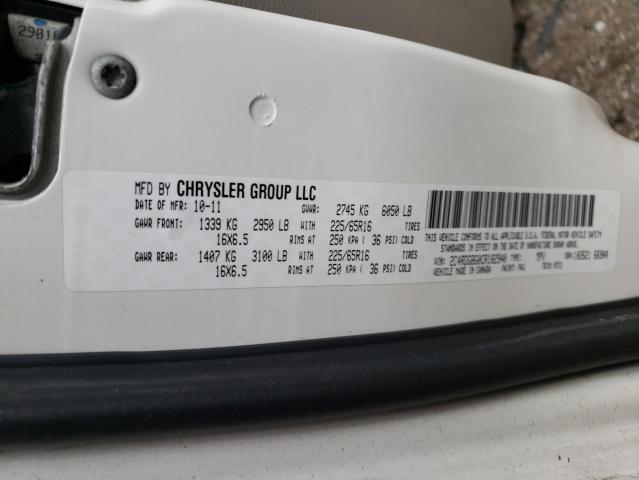 Photo 10 from auction – 2012 DODGE GRAND CARA with VIN 2C4RDGBG0CR182940