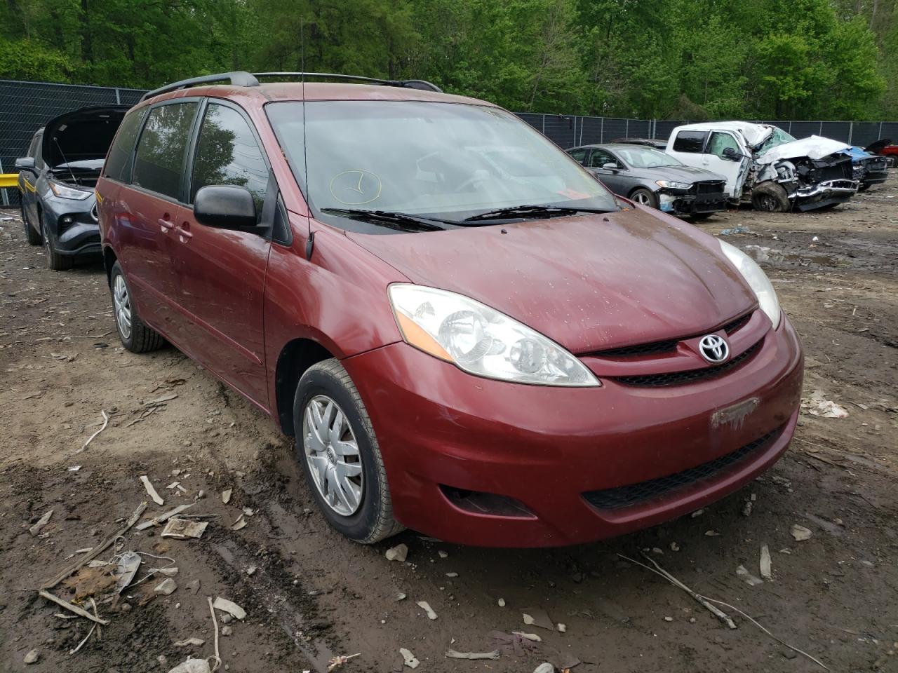 TOYOTA SIENNA CE 2007 with VIN 5TDZK23C97S098665 - Photo from auction