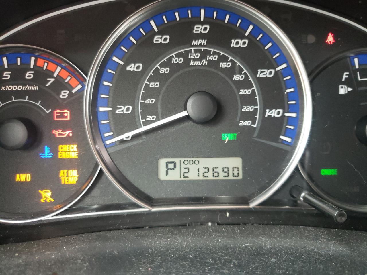 Photo 8 from auction – 2010 SUBARU FORESTER 2 with VIN JF2SH6DC8AH800994