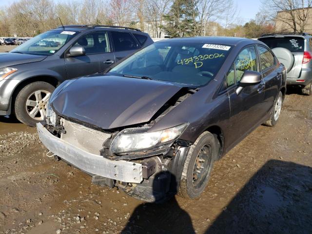 Photo 2 from auction – 2013 HONDA CIVIC LX with VIN 2HGFB2F55DH598883