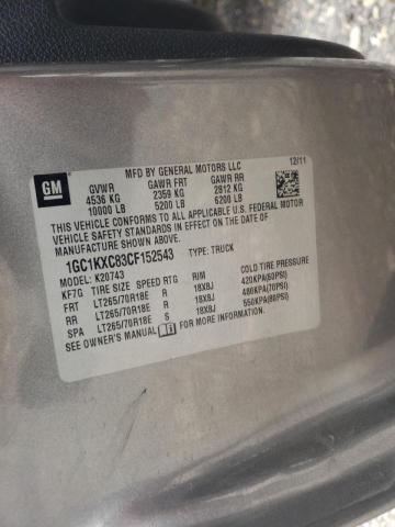 Photo 10 from auction – 2012 CHEVROLET SILVERADO with VIN 1GC1KXC83CF152543