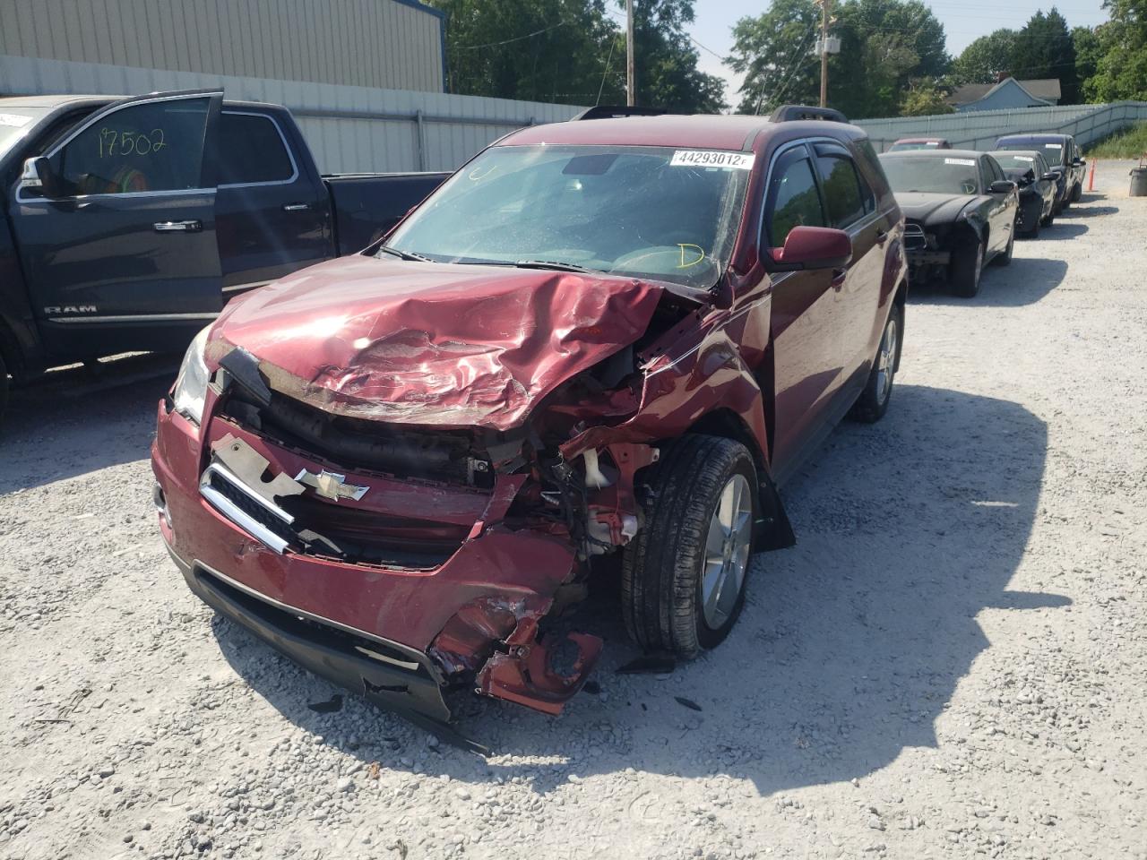 Photo 2 from auction – 2012 CHEVROLET EQUINOX LT with VIN 2GNFLDE57C6230859