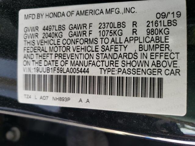 Photo 10 from auction – 2020 ACURA TLX TECHNO with VIN 19UUB1F59LA005444