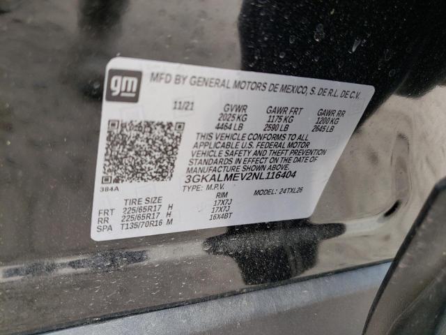 Photo 10 from auction – 2022 GMC TERRAIN SL with VIN 3GKALMEV2NL116404