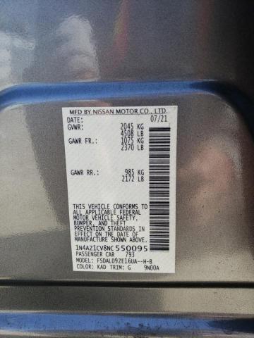Photo 10 from auction – 2022 NISSAN LEAF SV with VIN 1N4AZ1CV8NC550095