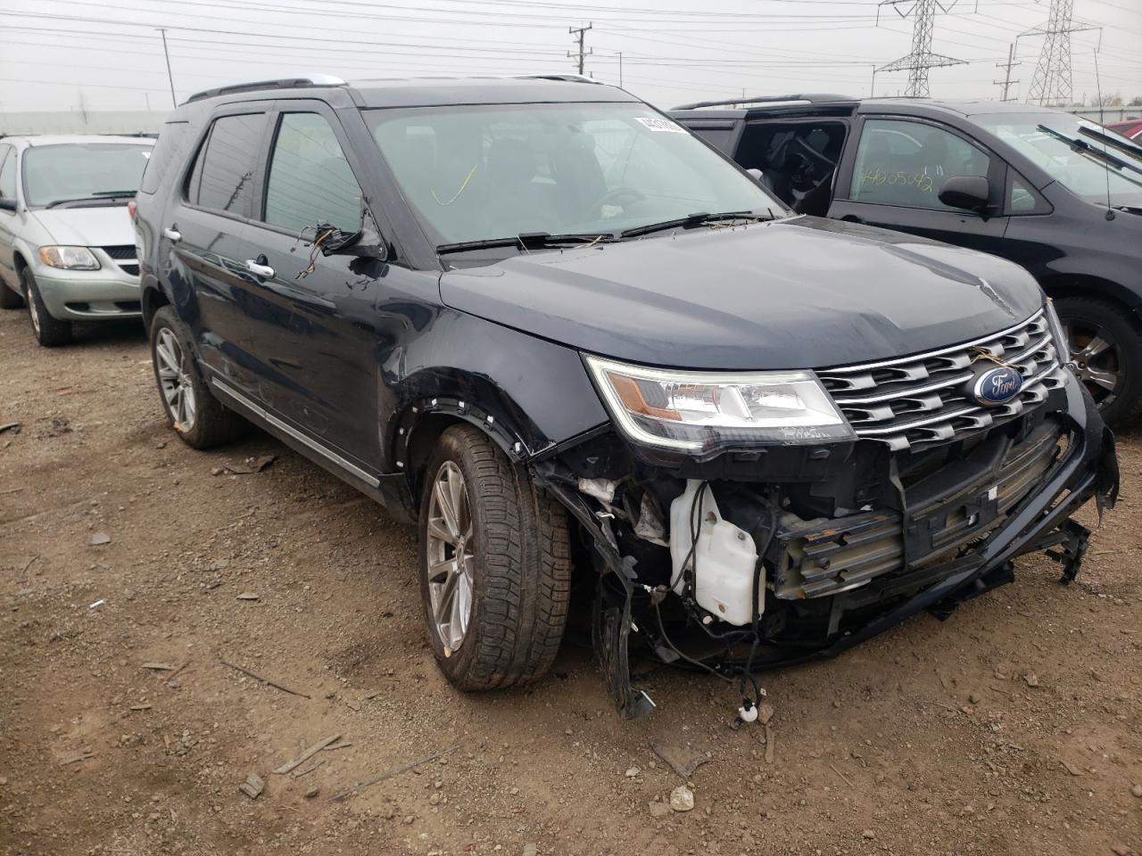 FORD EXPLORER L 2017 with VIN 1FM5K8F81HGC68582 - Photo from auction