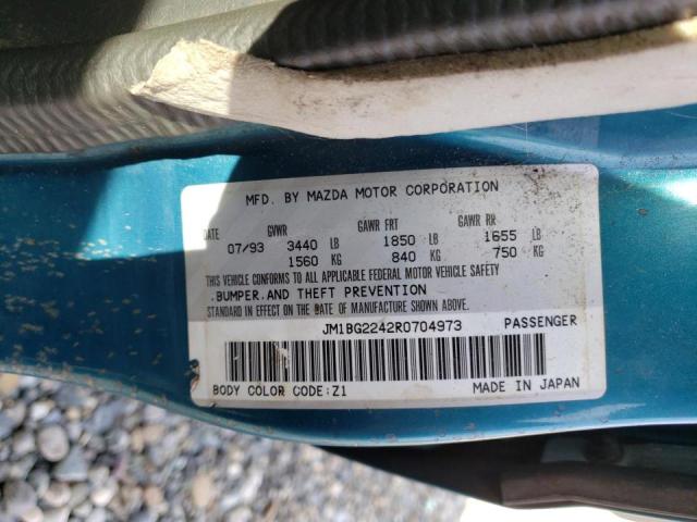 Photo 10 from auction – 1994 MAZDA PROTEGE DX with VIN JM1BG2242R0704973