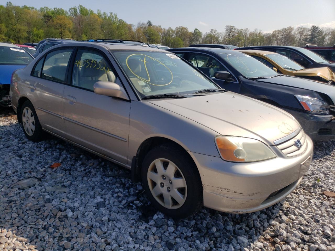 Photo 1 from auction – 2001 HONDA CIVIC EX with VIN 1HGES25701L075817
