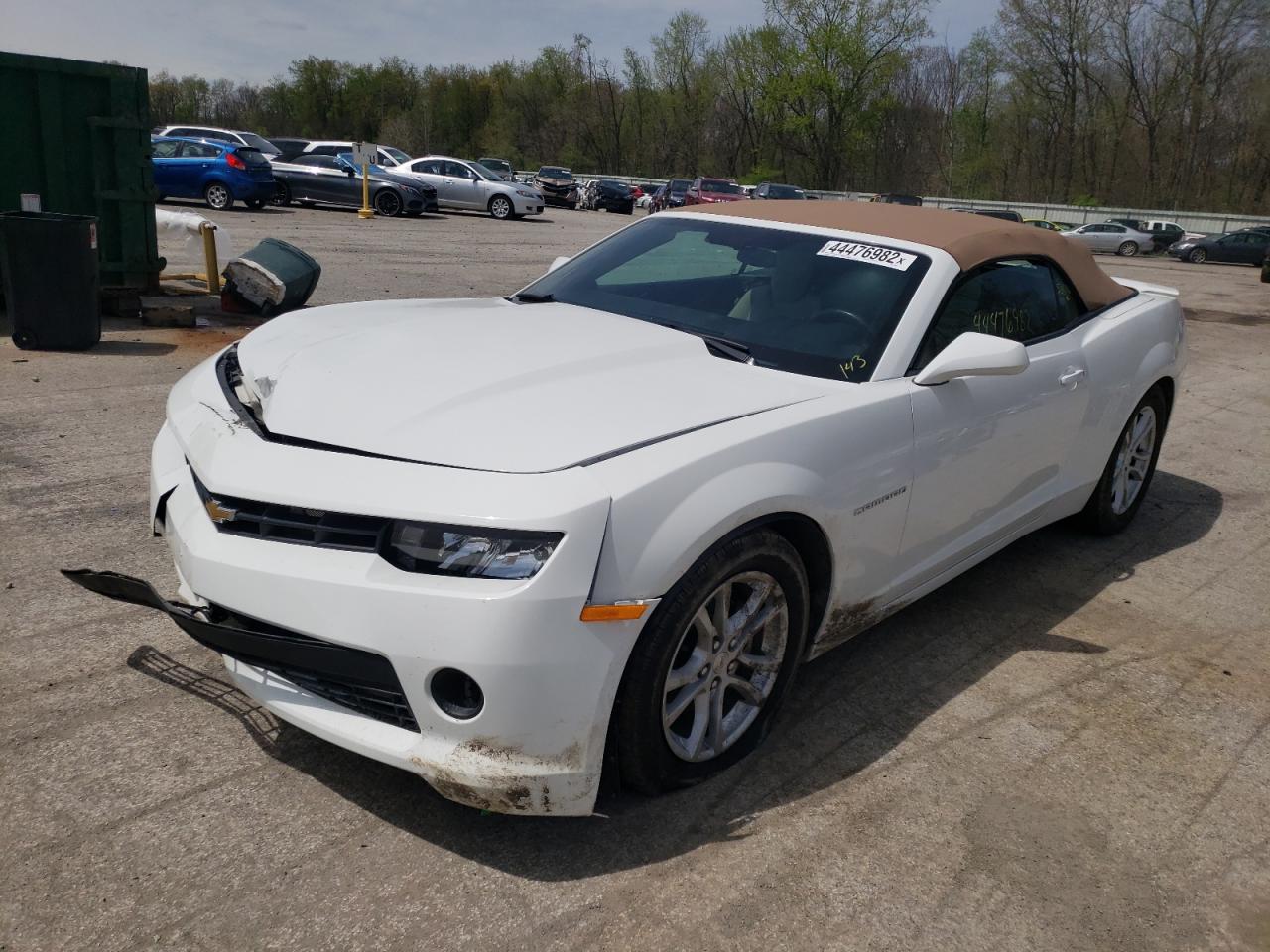 Photo 2 from auction – 2015 CHEVROLET CAMARO LT with VIN 2G1FD3D33F9262445
